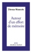 Autour d'un effort de mémoire (Poche)